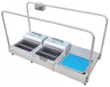 Máy vệ sinh đế giày tự động DS-414DX, hãng DAESHIN