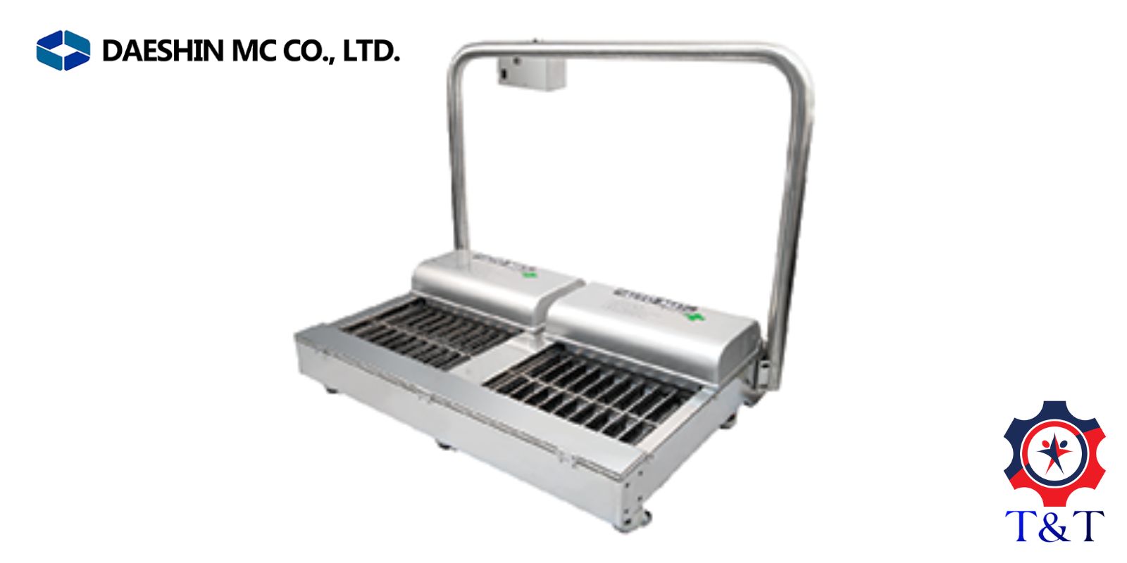 Máy vệ sinh đế giày dạng ướt 2 vị trí Daeshin DS-414