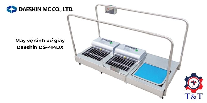 Máy vệ sinh đế giày Daeshin DS-414DX phù hợp với các địa điểm cần làm sạch nhanh chóng
